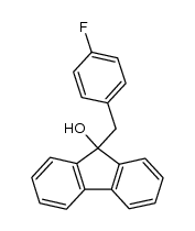 9-(4-fluoro-benzyl)-fluoren-9-ol结构式