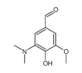 3-(dimethylamino)-4-hydroxy-5-methoxybenzaldehyde结构式