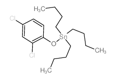 (2,4-dichlorophenoxy)tributyl-stannane Structure