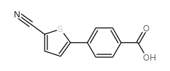 4-(5-Cyanothiophen-2-yl)benzoic acid Structure