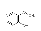 4-羟基-2-碘-3-甲氧基吡啶结构式