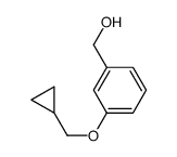 [3-(Cyclopropylmethoxy)phenyl]methanol Structure