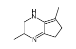 3,7-dimethyl-2,3,5,6-tetrahydro-1H-cyclopentapyrazine结构式