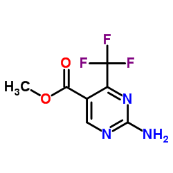 methyl 2-amino-4-(trifluoromethyl)pyrimidine-5-carboxylate Structure