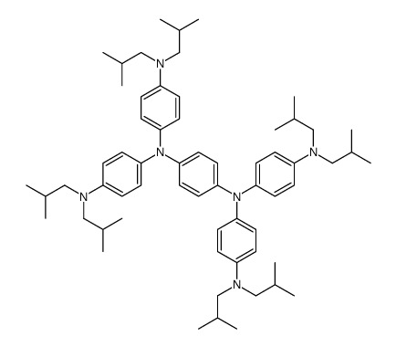 N,N,N',N'-四[4-(二异丁氨基)苯基]-1,4-苯二胺结构式