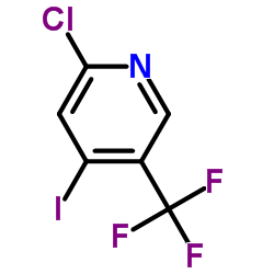 2-氯-5-三氟甲基-4-碘吡啶结构式