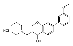 alpha-(3,3'-Dimethoxy-4-biphenylyl)-1-piperidinepropanol hydrochloride picture