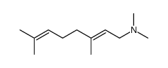 (E)-N,N-Dimethyl-(3,7-dimethyl-2,6-octadienyl)amine Structure