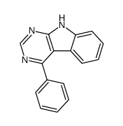 4-phenyl-9H-pyrimido[4,5-b]indole Structure