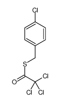 S-[(4-chlorophenyl)methyl] 2,2,2-trichloroethanethioate结构式