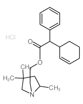2-(2,4,4-trimethylpyrrolidin-1-yl)ethyl 2-(1-cyclohex-2-enyl)-2-phenyl-acetate结构式