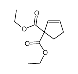 diethyl cyclopent-2-ene-1,1-dicarboxylate结构式