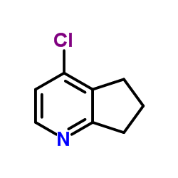 4-氯-6,7-二氢-5H-环戊二烯并[b]吡啶结构式