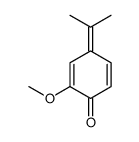 2-methoxy-4-propan-2-ylidenecyclohexa-2,5-dien-1-one结构式