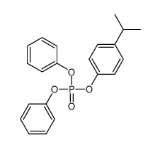 Phosphoric acid, 4-(1-methylethyl)phenyl diphenyl ester structure