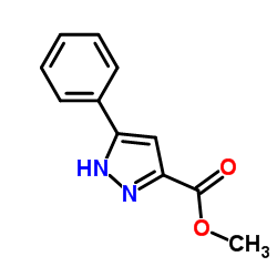 5-苯基吡唑-3-羧酸甲酯结构式