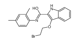 3-(2-bromoethoxy)-N-(2,4-dimethylphenyl)-1H-indole-2-carboxamide Structure