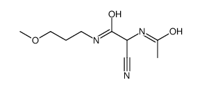 2-乙酰氨基-2-氰基-N-(3-甲氧基丙基)-乙酰胺结构式