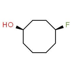 Cyclooctanol, 4-fluoro-, (1R,4S)-rel- (9CI) structure