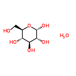 D-glucose monohydrate structure