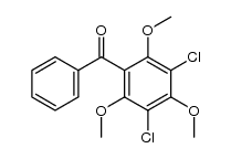 3,5-dichloro-2,4,6-trimethoxy-benzophenone结构式