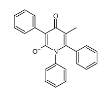 5-methyl-4-oxo-1,3,6-triphenylpyridin-2-olate结构式