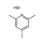 2,4,6-trimethylpyridine hydrobromide Structure