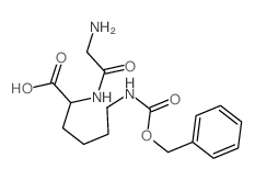 2-[(2-aminoacetyl)amino]-6-phenylmethoxycarbonylamino-hexanoic acid结构式