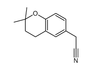 2-(2,2-dimethyl-3,4-dihydrochromen-6-yl)acetonitrile Structure