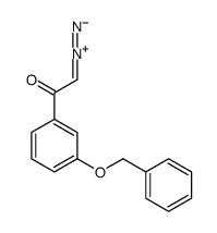 2-diazonio-1-(3-phenylmethoxyphenyl)ethenolate结构式