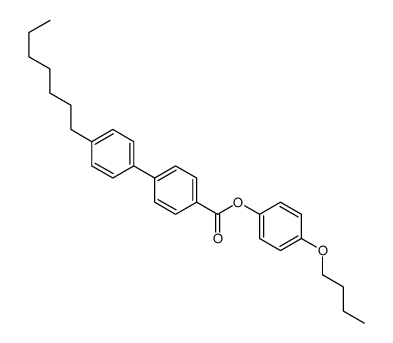 (4-butoxyphenyl) 4-(4-heptylphenyl)benzoate结构式