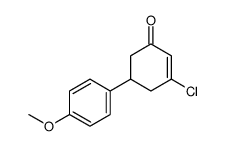 3-chloro-5-(4-methoxyphenyl)cyclohex-2-en-1-one Structure