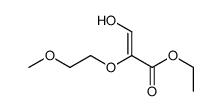 ethyl 3-hydroxy-2-(2-methoxyethoxy)prop-2-enoate Structure