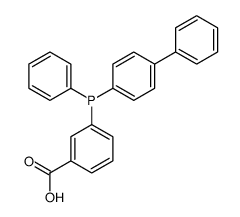 3-[phenyl-(4-phenylphenyl)phosphanyl]benzoic acid Structure