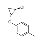 trans-2-Chlorcyclopropyl-(p-tolyl)-ether结构式