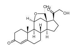 11β,18-Epoxy-18,21-dihydroxypregn-4-ene-3,20-dione structure