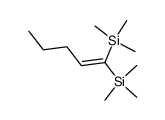 1,1-Bis(trimethylsilyl)-1-penten Structure