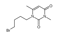 1-(4-bromobutyl)-3,6-dimethylpyrimidine-2,4-dione Structure