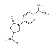 1-(4-异丙基)苄基-5-氧代吡咯啉-3-甲酸结构式