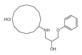 1-(cyclododecylamino)-3-phenoxypropan-2-ol,hydrochloride结构式