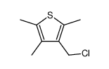 2,3,5-trimethyl-4-(chloromethyl)thiophene Structure