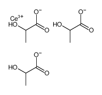 cerium(3+),2-hydroxypropanoate Structure