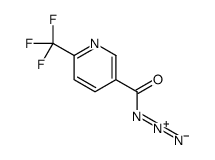 6-(trifluoromethyl)pyridine-3-carbonyl azide结构式