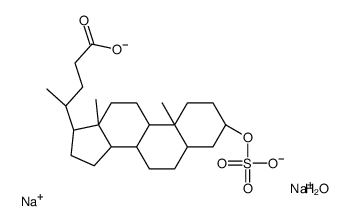 胆酸3-硫酸二钠盐结构式