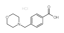 4-(MORPHOLINOMETHYL)BENZOIC ACID HYDROCHLORIDE Structure
