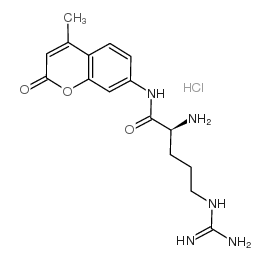 L-ARGININE 7-AMIDO-4-METHYLCOUMARIN HYDROCHLORIDE Structure