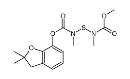 2,4-Dimethyl-5-oxo-2,4-diaza-3-thia-6-oxaheptanoic acid 2,2-dimethyl-2,3-dihydrobenzofuran-7-yl ester结构式