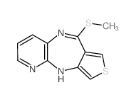 6-(Methylthio)-10H-pyrido[3,2-b]thieno[3,4-e][1,4]diazepine结构式
