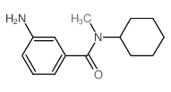 3-氨基-N-环己基-N-甲基-苯甲酰胺结构式