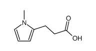 3-(1-methyl-1H-pyrrol-2-yl)propanoic acid结构式